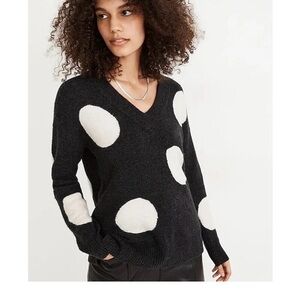 Black and White Polka Dot Sweater Madewell